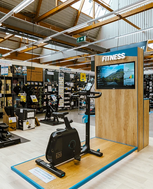 Rayon Fitness de Décathlon par Shop Concept